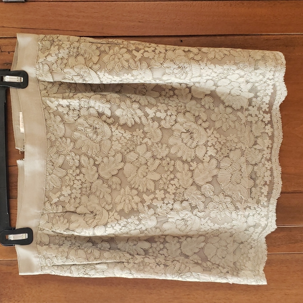 Green Lace Jcrew mini skirt size 10